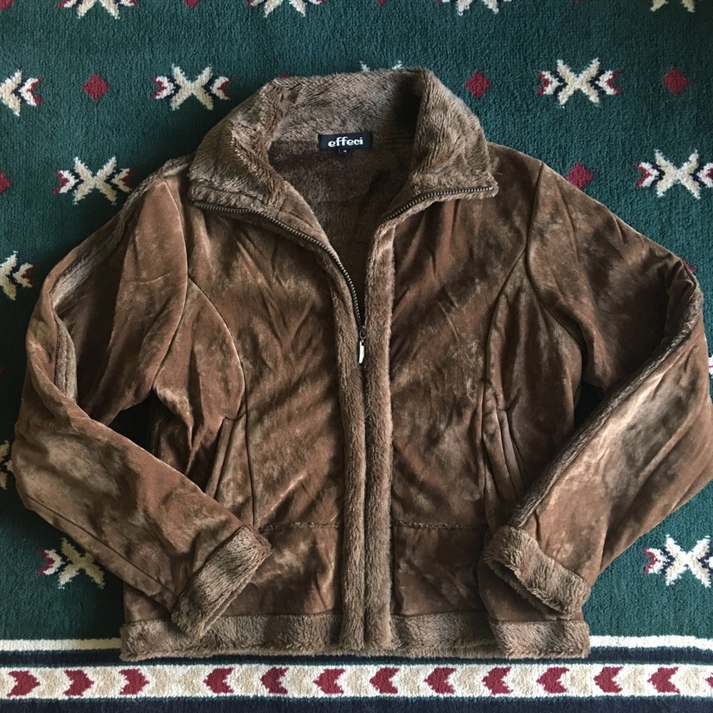 Plush velvet coat